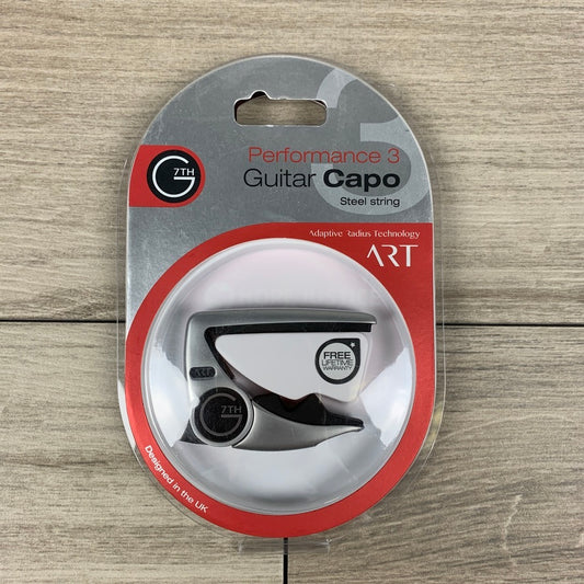 G7th Performance 3 Capo for 6-String Guitars, Silver