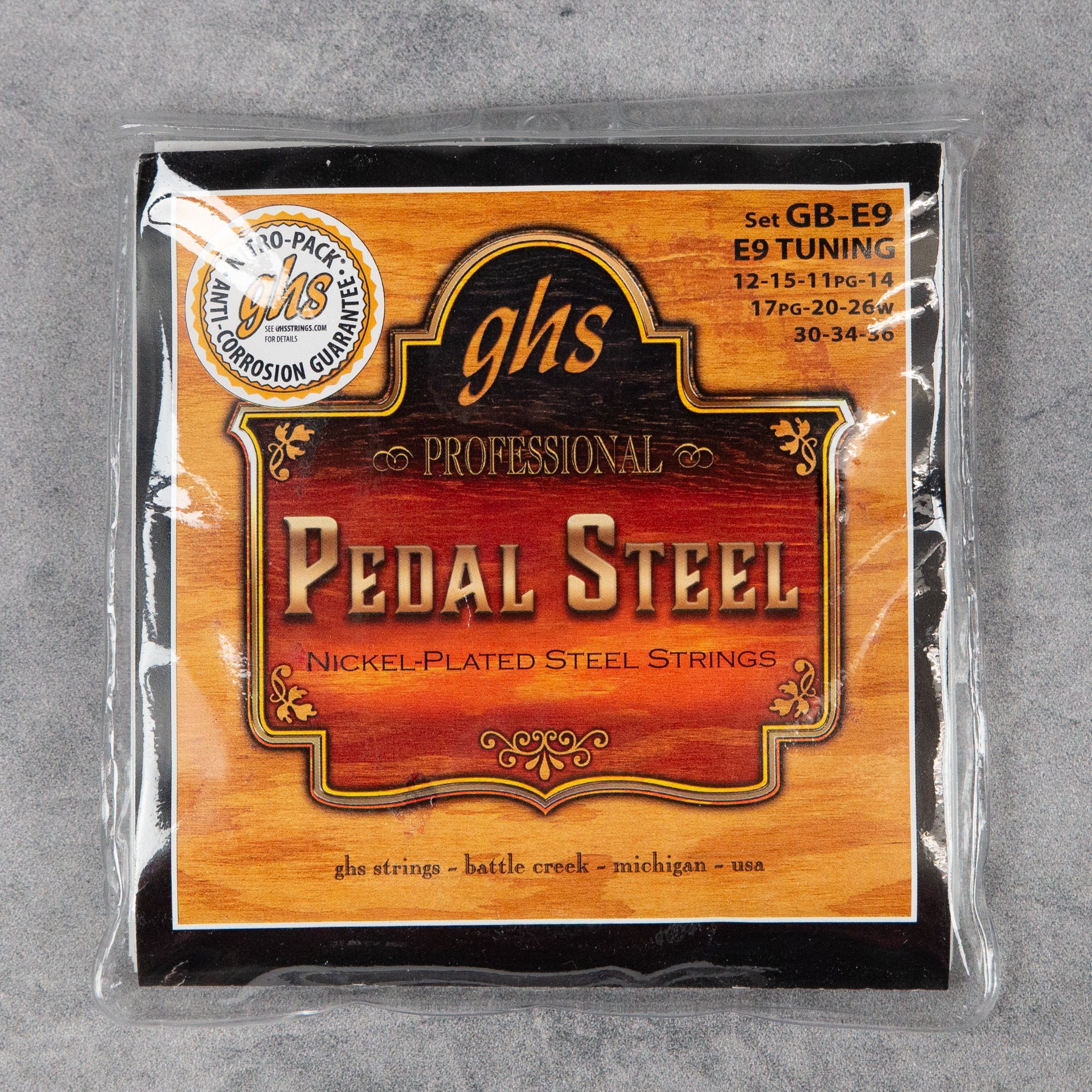 GHS GB-E9 Pedal Steel Guitar Boomers Roundwound, E9th Tuning, .013-.036
