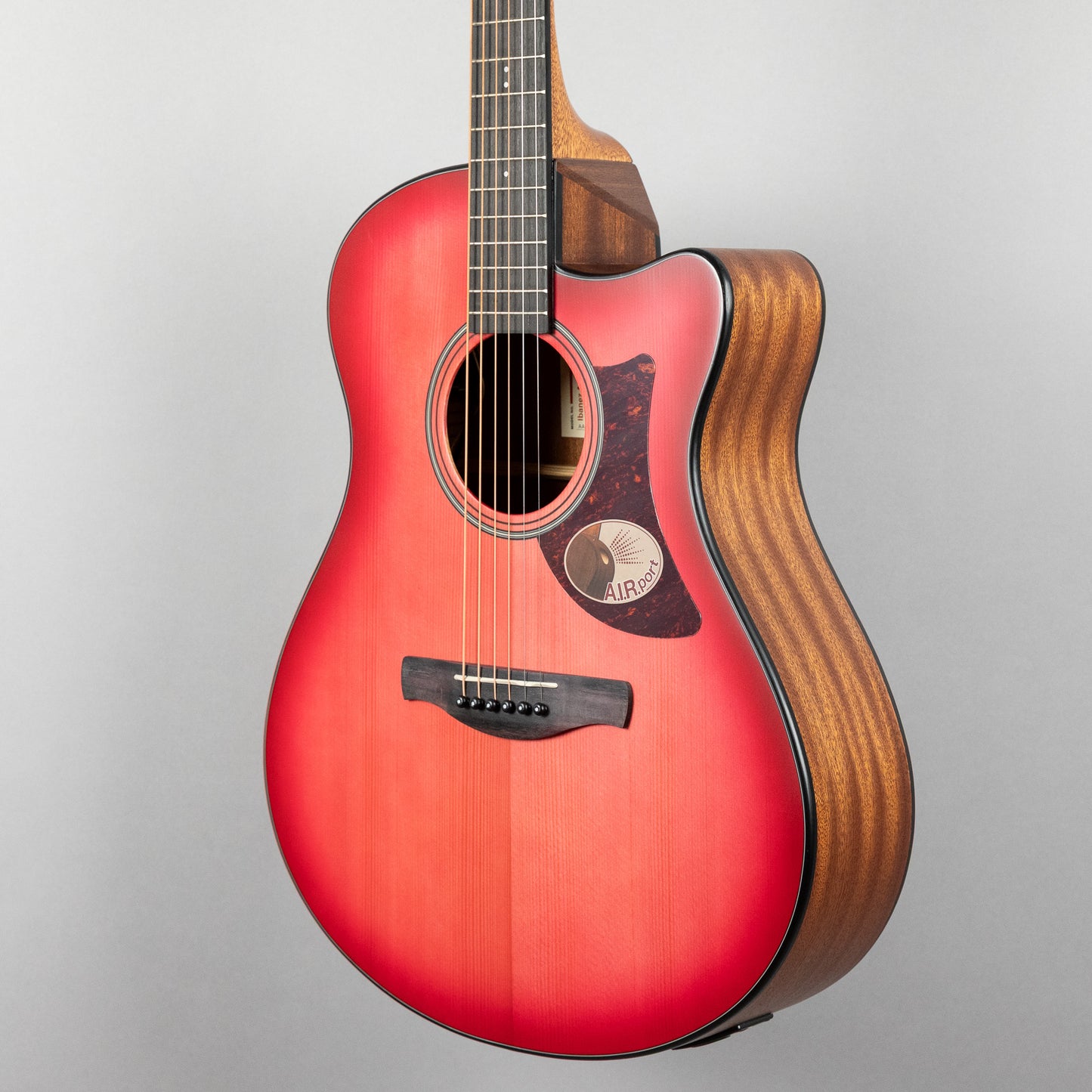 Ibanez AAM50CE-CRO Acoustic Guitar, Coral Red Burst Top