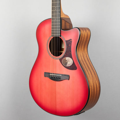 Ibanez AAM50CE-CRO Acoustic Guitar, Coral Red Burst Top