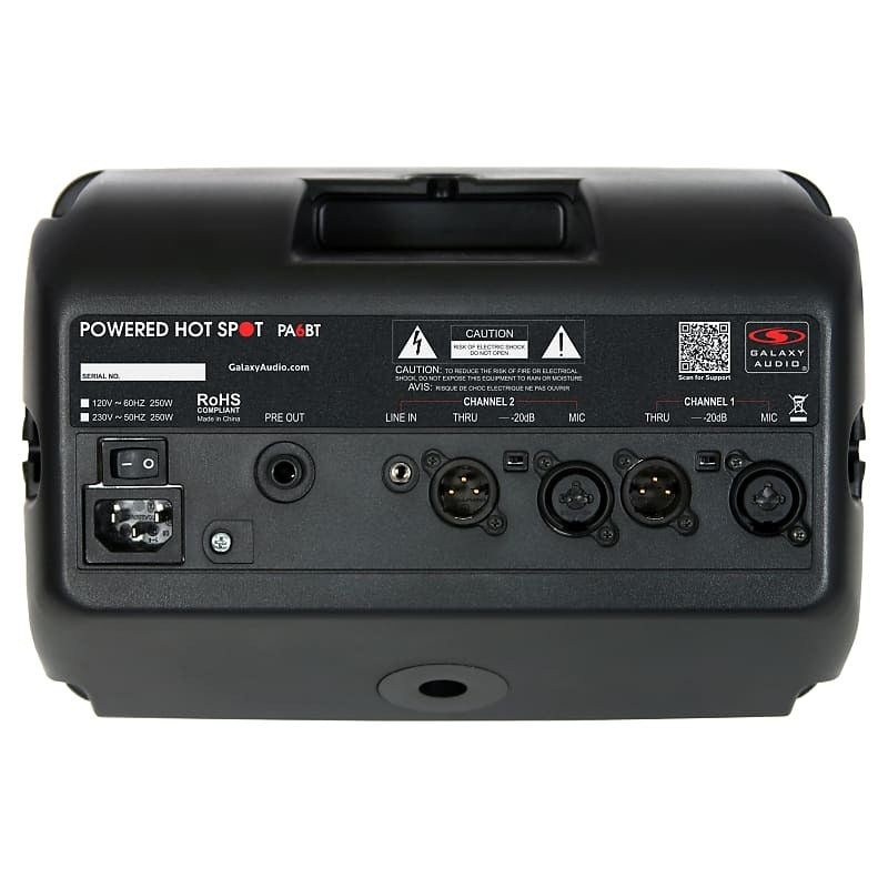 Galaxy Audio PA6BT Powered Hot Spot Full Range Compact Personal Monitor