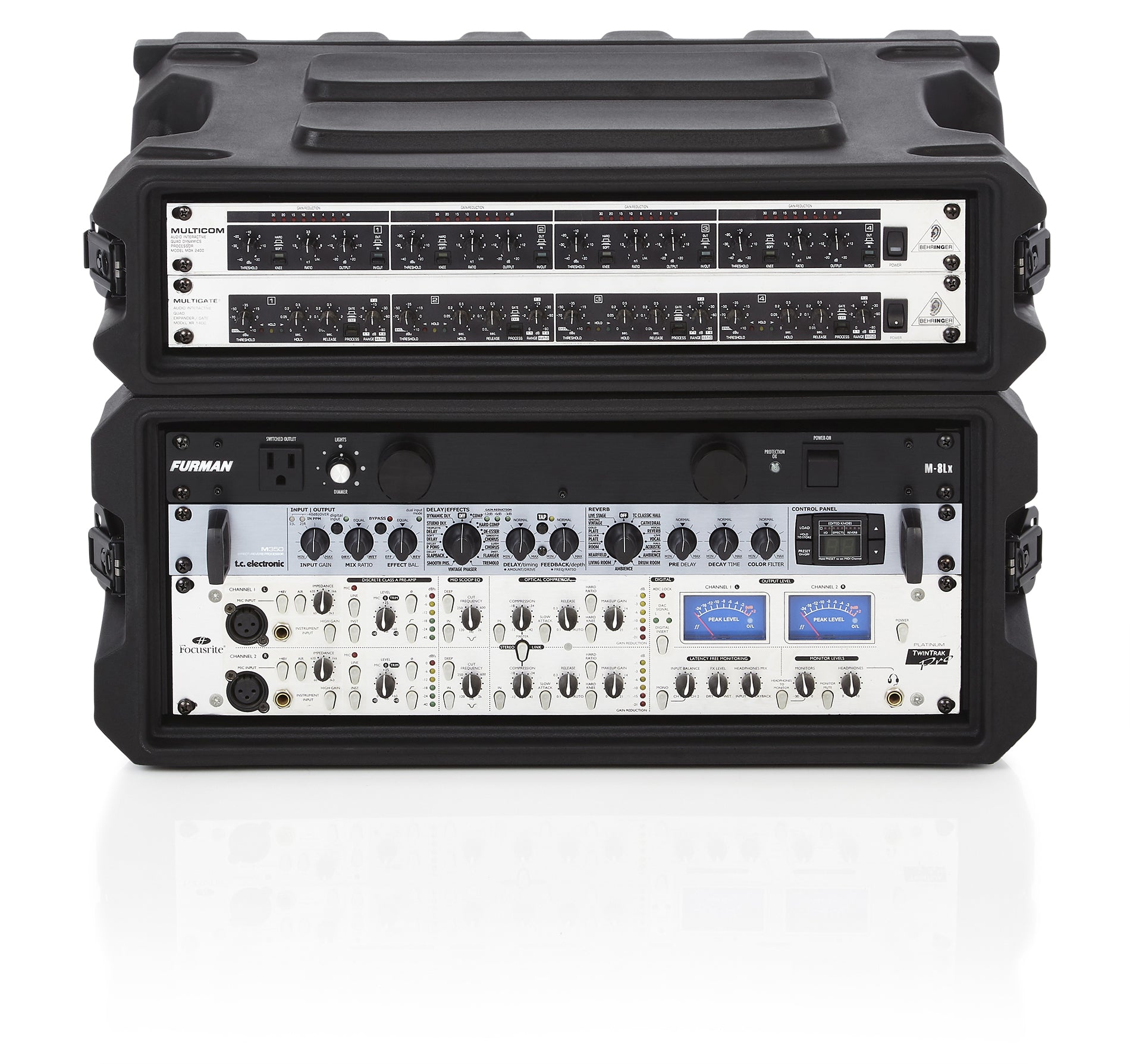 Gator 4U, 13" Deep Molded Audio Rack Case