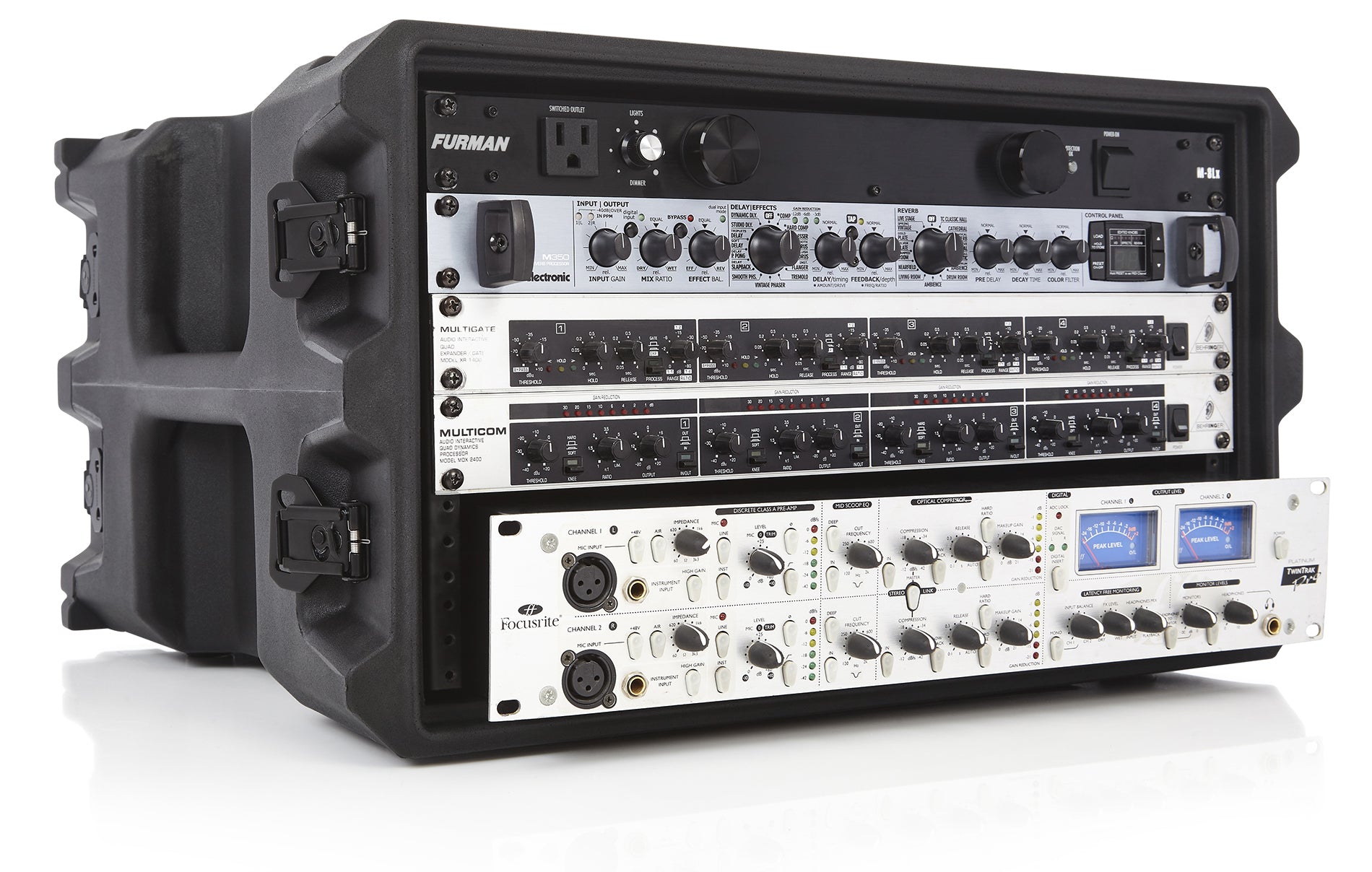Gator 6U, 19" Deep Molded Audio Rack Case
