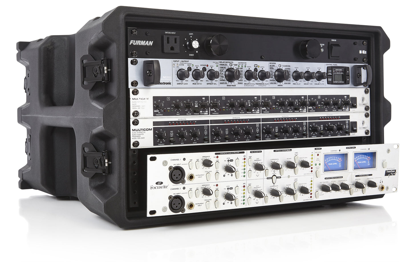 Gator 6U, 19" Deep Molded Audio Rack Case