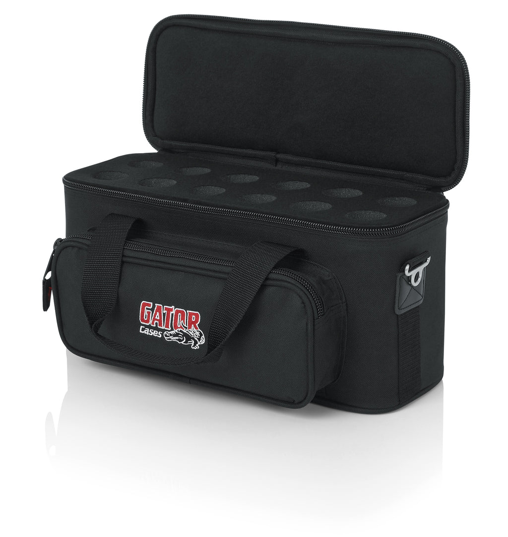 Gator GM-12B 12 Mic Padded Gig Bag W/Pockets
