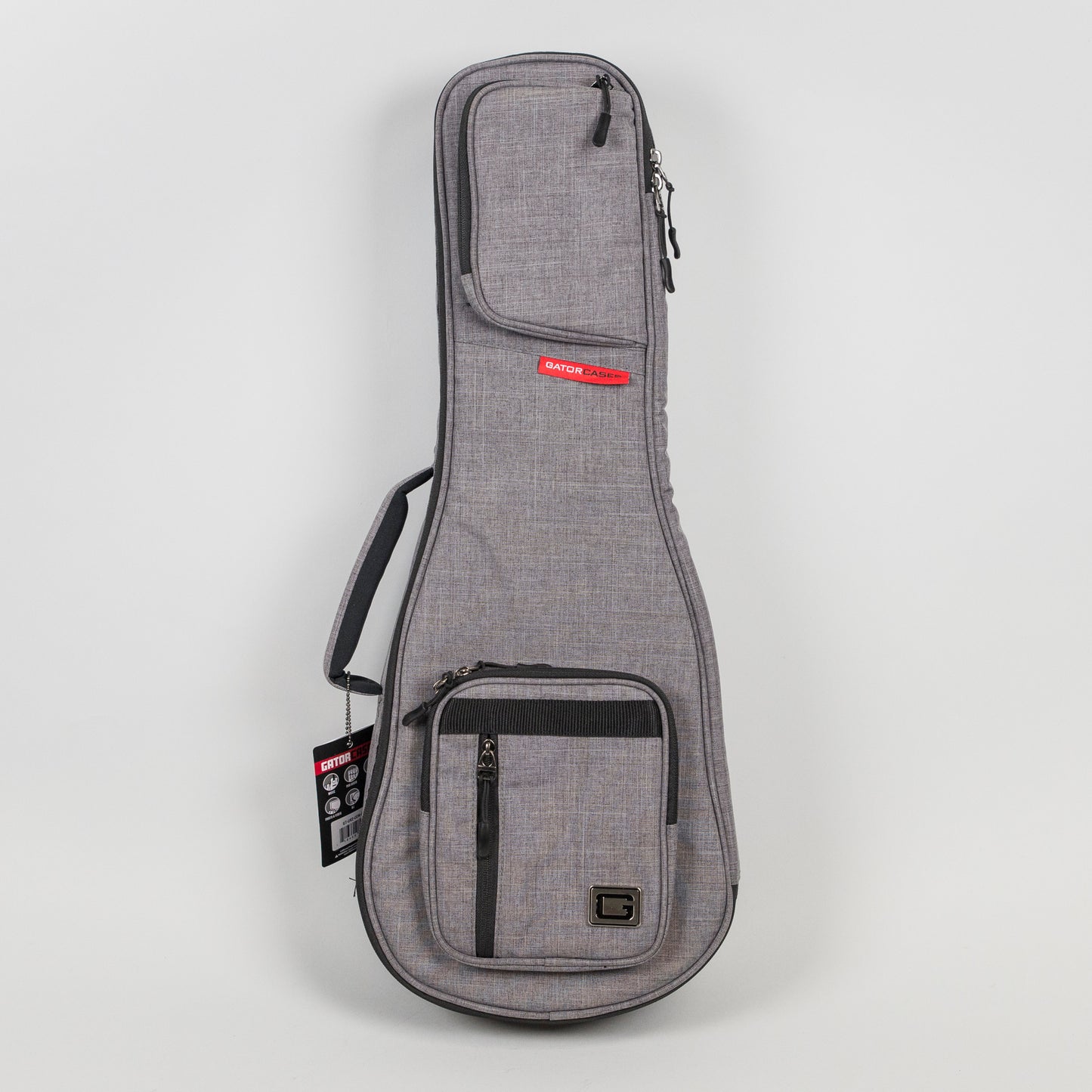 Gator Transit Gig Bag for Concert Ukulele in Gray