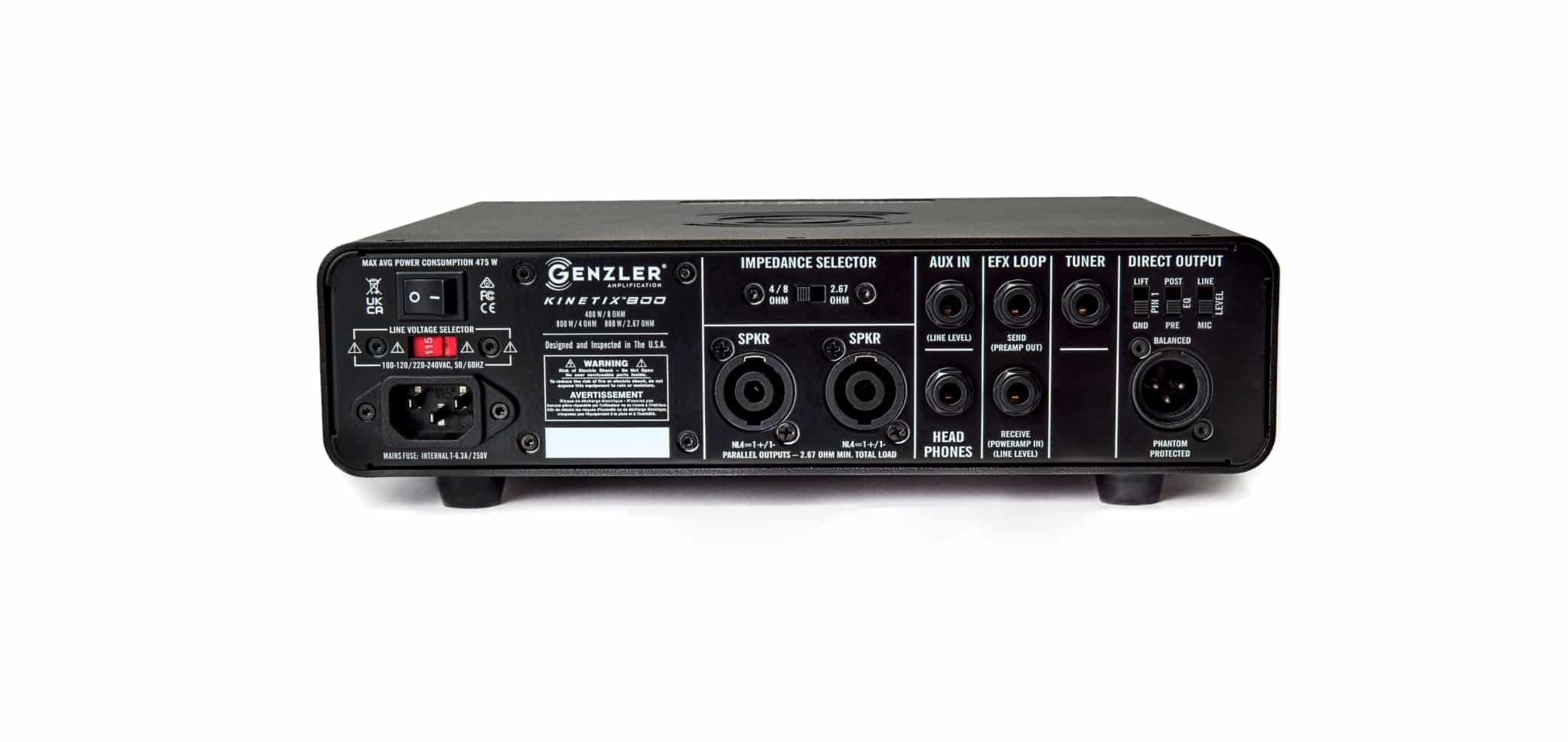 Genzler Amplification KNX-800 Kinetix 800 Tube Preamp Compact 800-Watt Bass Amp Head