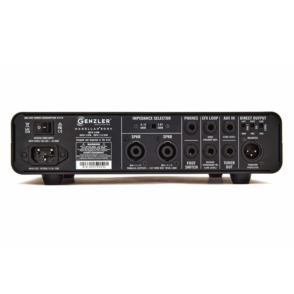 Genzler Amplification MG-800+ Magellan 800 Plus Compact 800-Watt Bass Amp Head