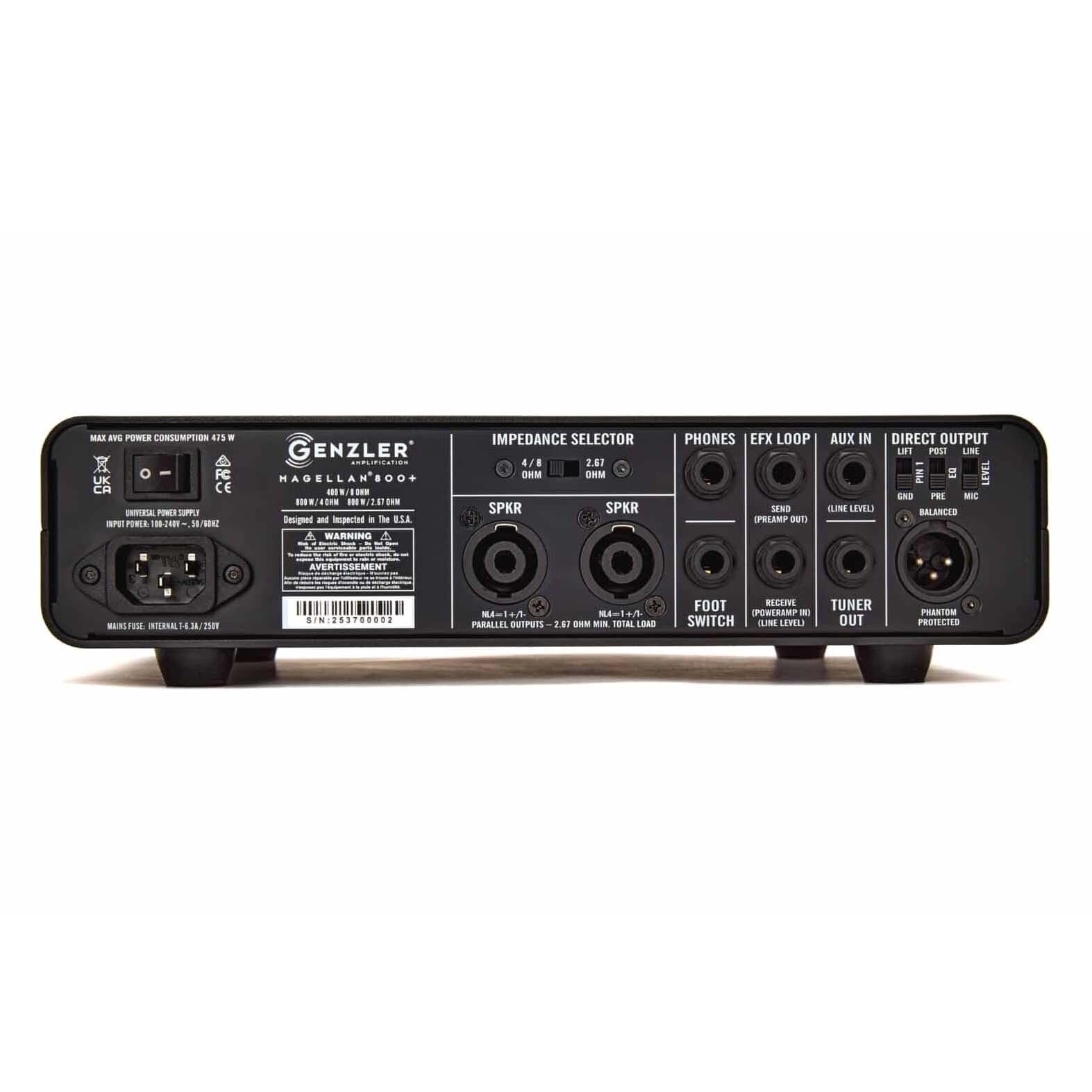 Genzler Amplification MG-800+ Magellan 800 Plus Compact 800-Watt Bass Amp Head