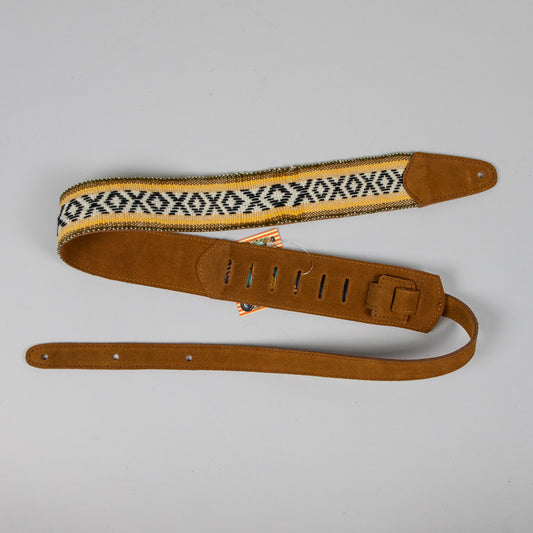 Henry Heller 2.5" Woven Pick Pocket '70s Rustic Guitar Strap, Tan