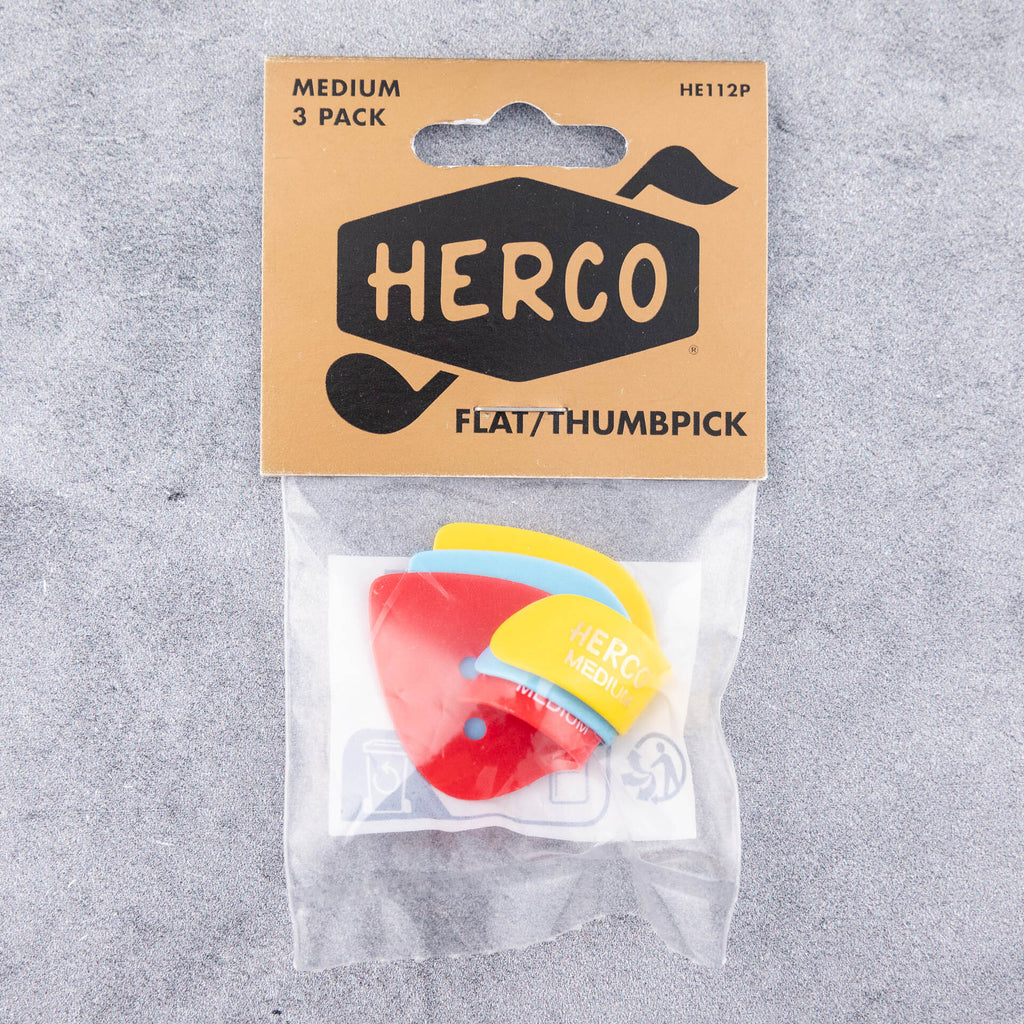 Herco Medium Thumbpicks, 3-Pack