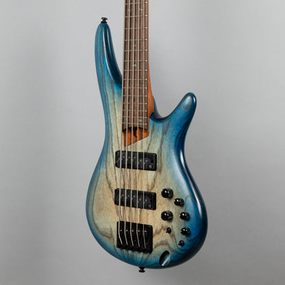 Ibanez SR605E 5-String Bass in Cosmic Blue Starburst Flat (I230901209)