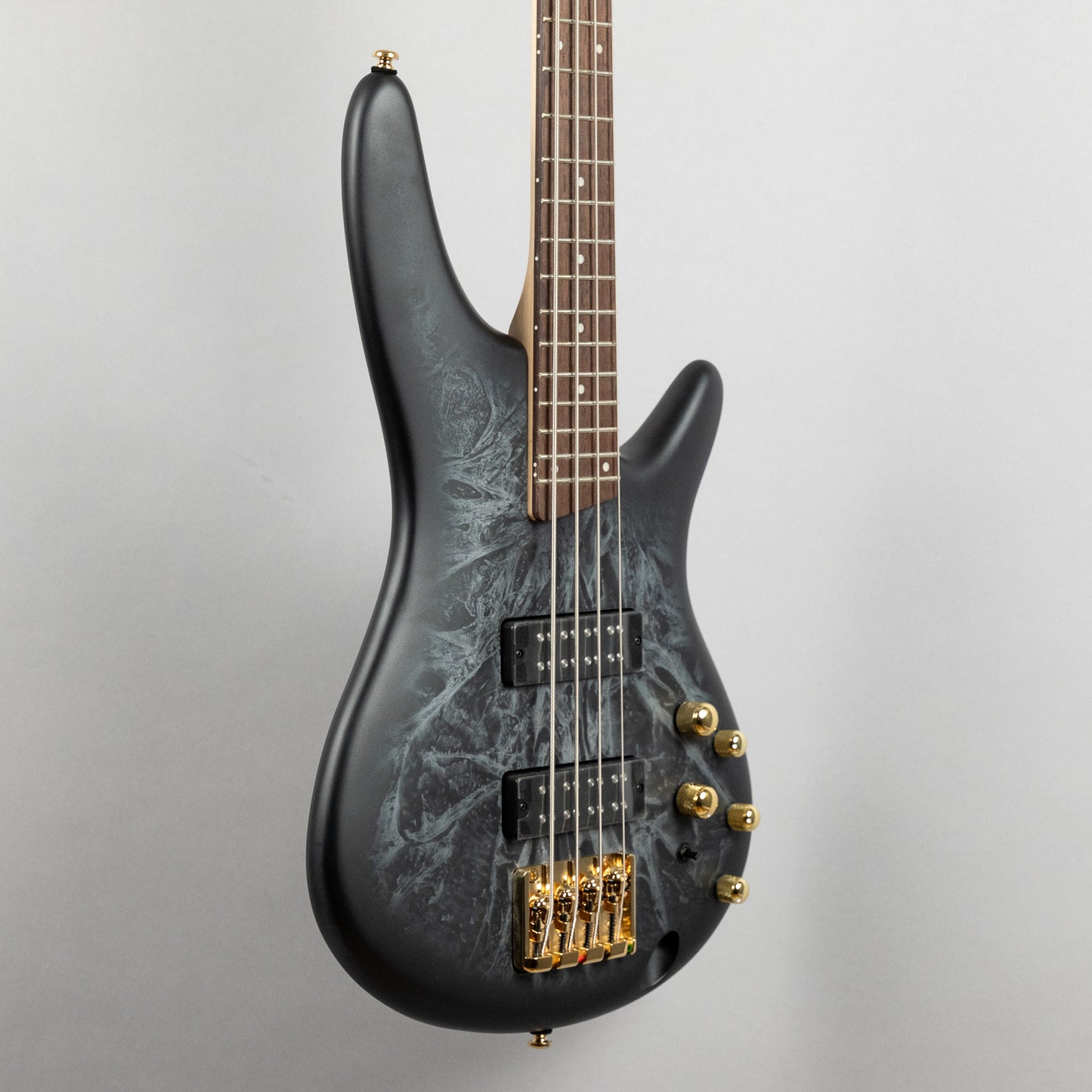 Ibanez SR300EDX 4-String Bass Guitar, Black Ice Frozen Matte