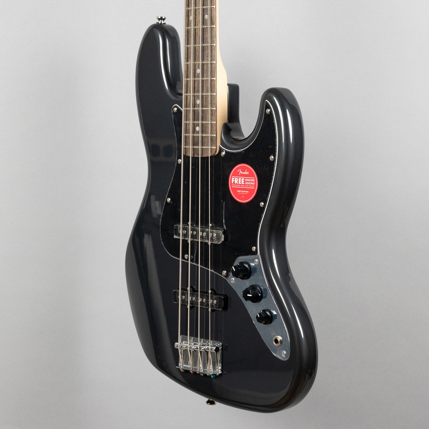 Squier Affinity Series Jazz Bass in Charcoal Frost Metallic