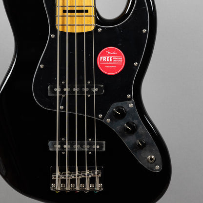 Squier Classic Vibe '70s Jazz Bass V in Black