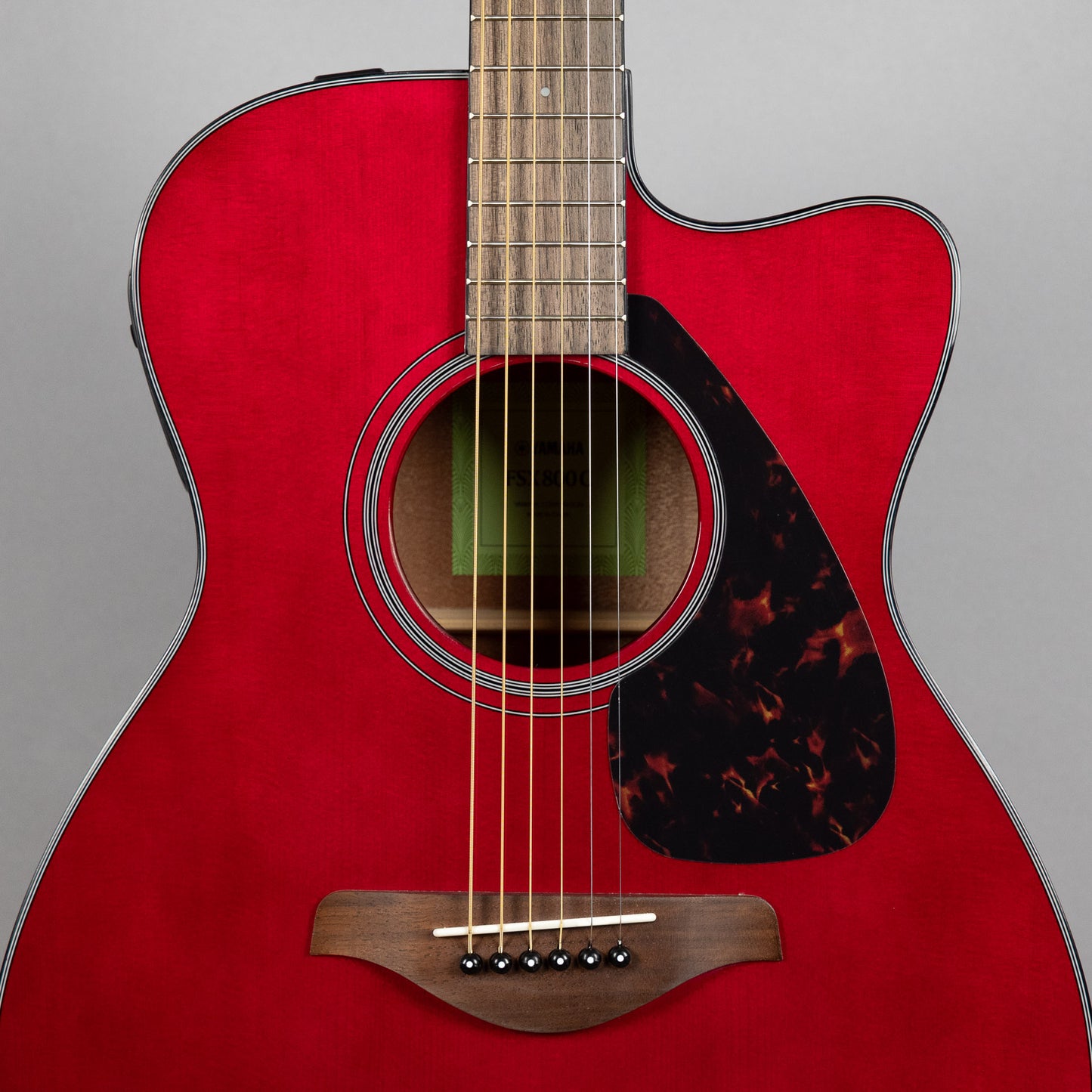 Yamaha FSX800C Acoustic Guitar in Ruby Red