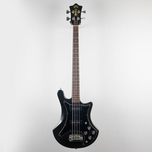 Used Guild B-302 4-String Bass, Black