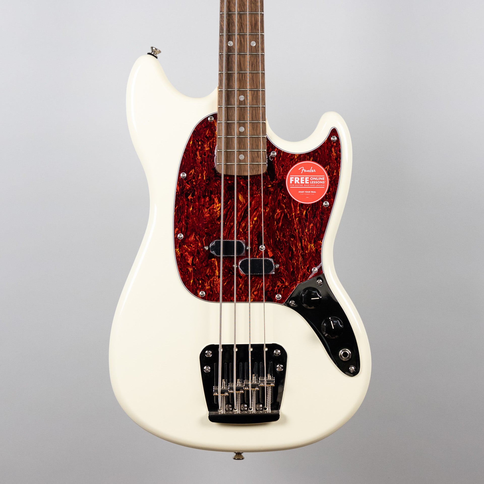 Squier Classic Vibe '60s Mustang Bass in Olympic White – Carlton Music  Center