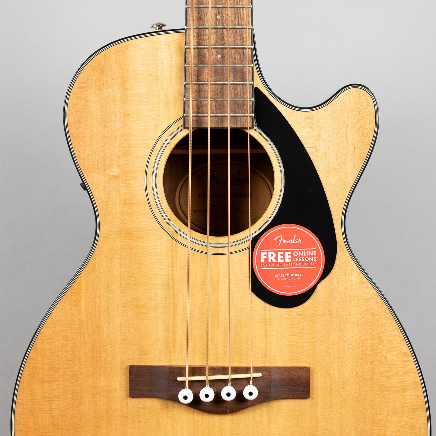 Fender CB-60SCE Acoustic Bass, Natural