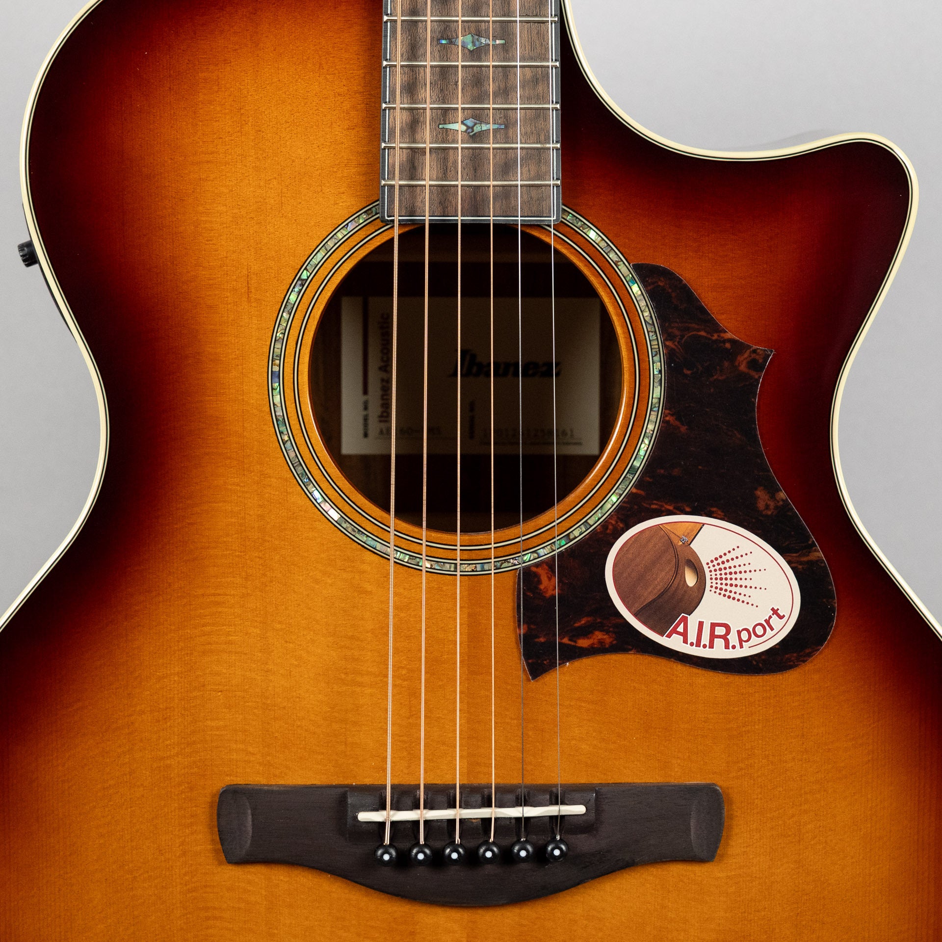 Ibanez AE160-VMS Acoustic Guitar, Vintage Mahogany Sunburst High Gloss