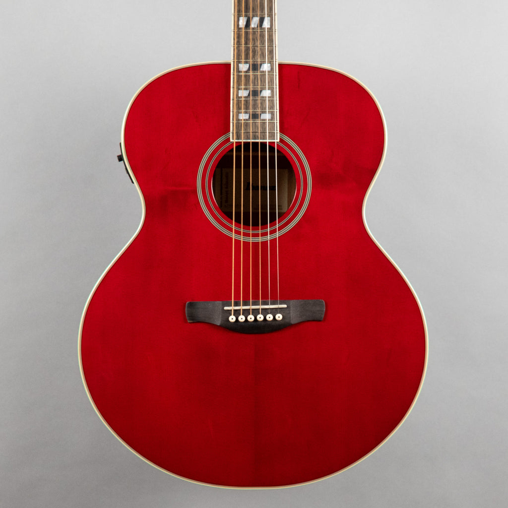 Ibanez AJ70M1E Artwood Acoustic Guitar, Wine Red High Gloss