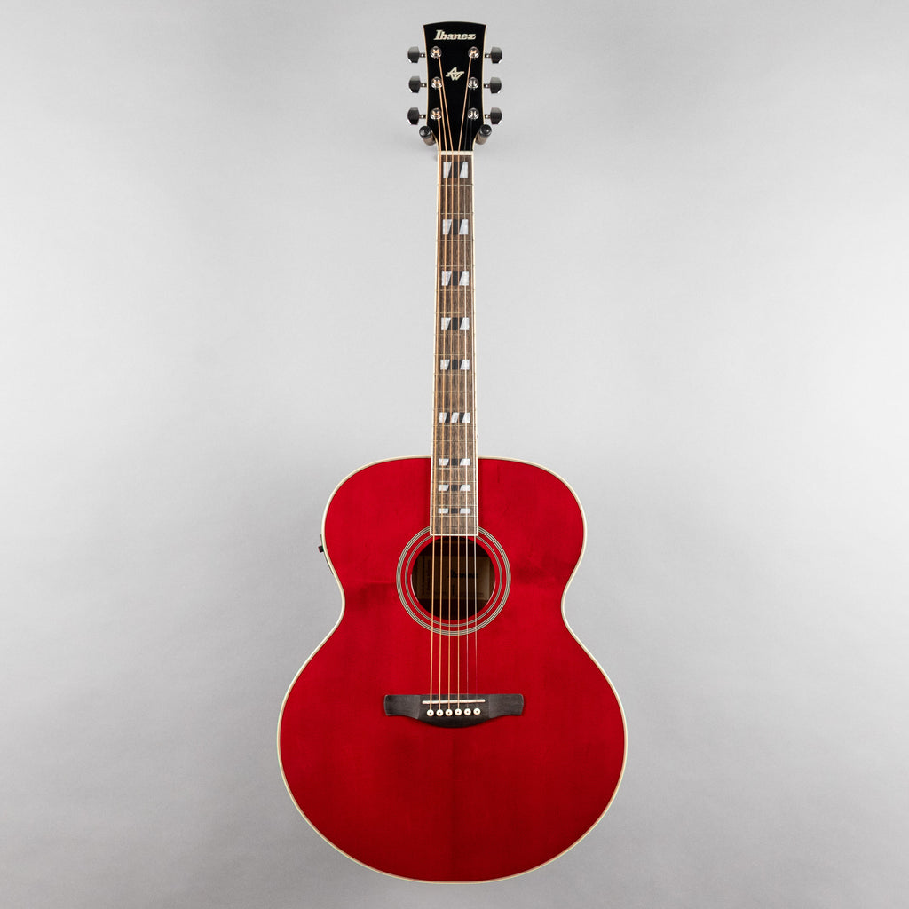 Ibanez AJ70M1E Artwood Acoustic Guitar, Wine Red High Gloss