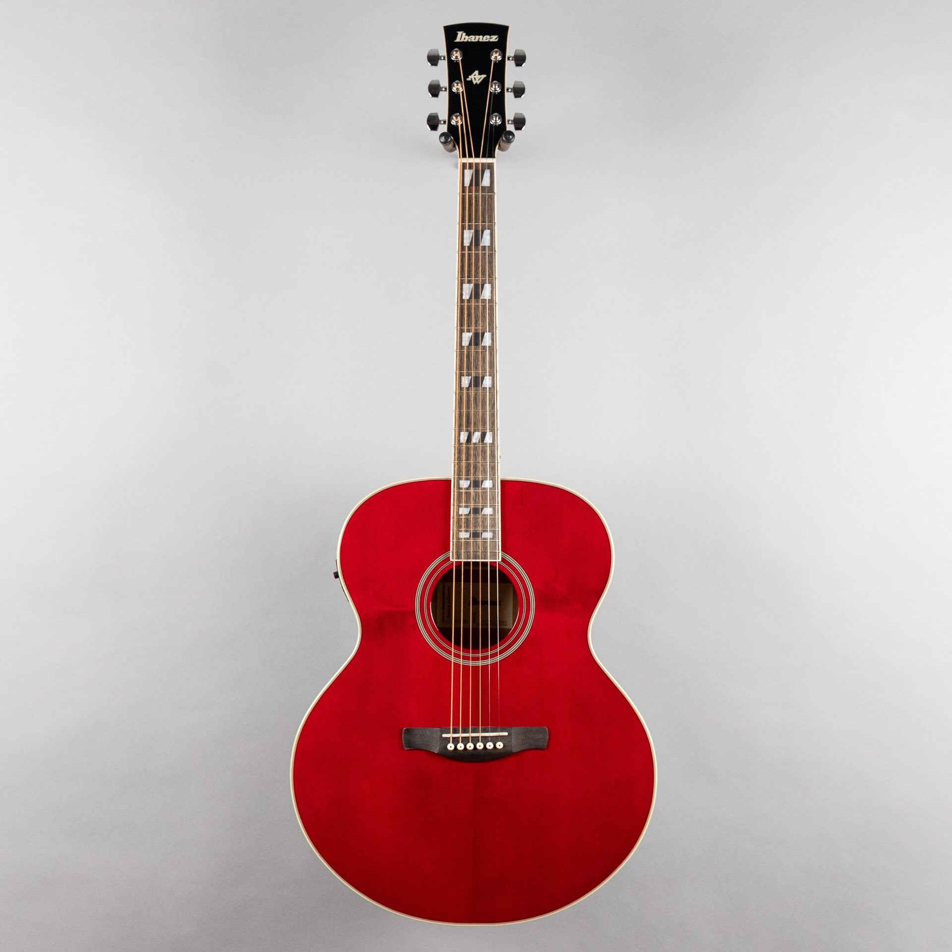 Ibanez AJ70M1E Artwood Acoustic Guitar, Wine Red High Gloss