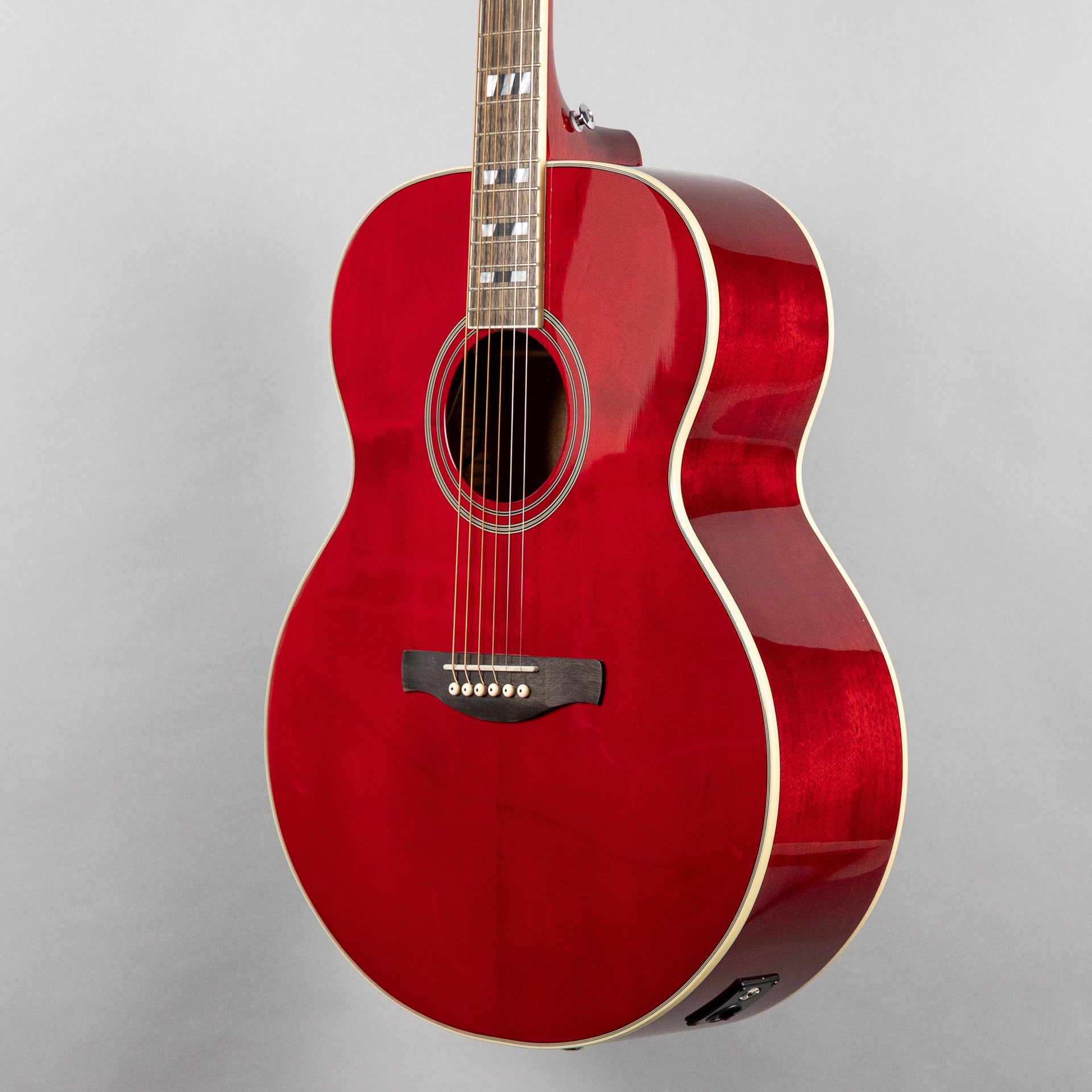 Ibanez AJ70M1E Artwood Acoustic Guitar, Wine Red High Gloss