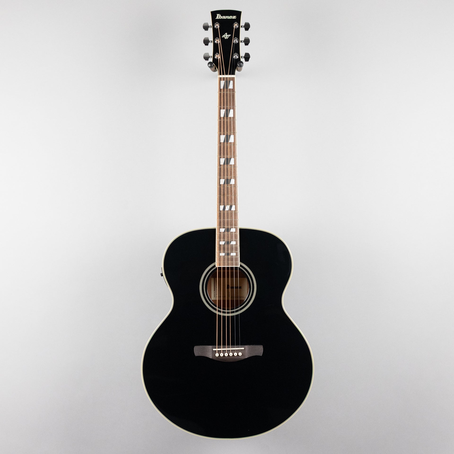 Ibanez AJ70M1E Artwood Jumbo Acoustic, Black High Gloss