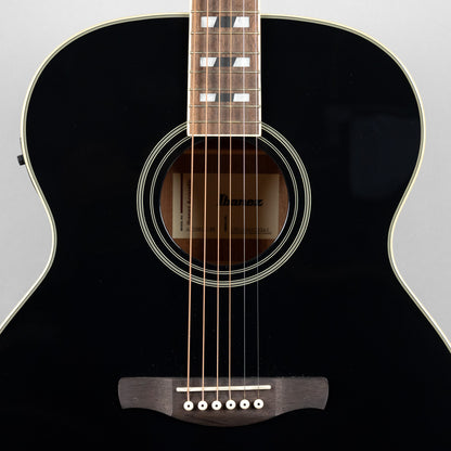 Ibanez AJ70M1E Artwood Jumbo Acoustic, Black High Gloss