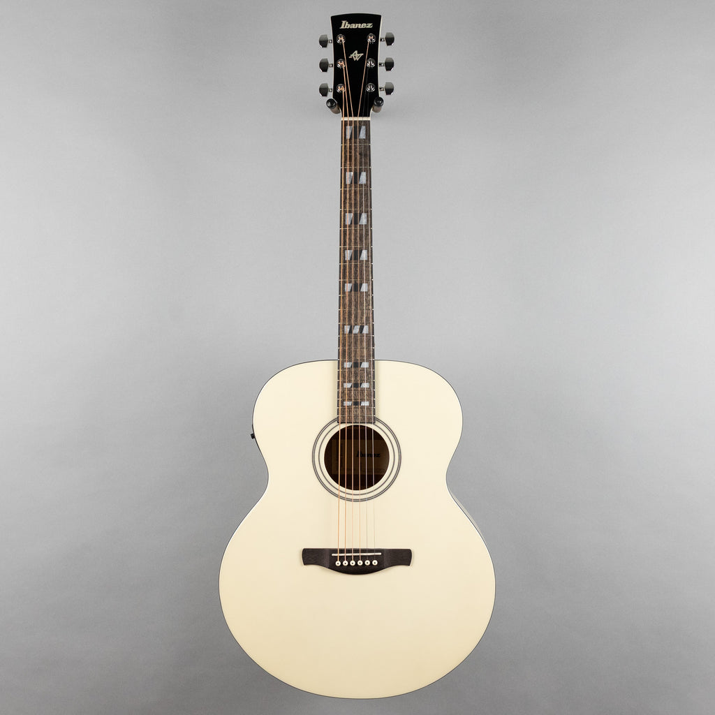 Ibanez AJ70M2E Artwood Acoustic Guitar, Pearl White High Gloss