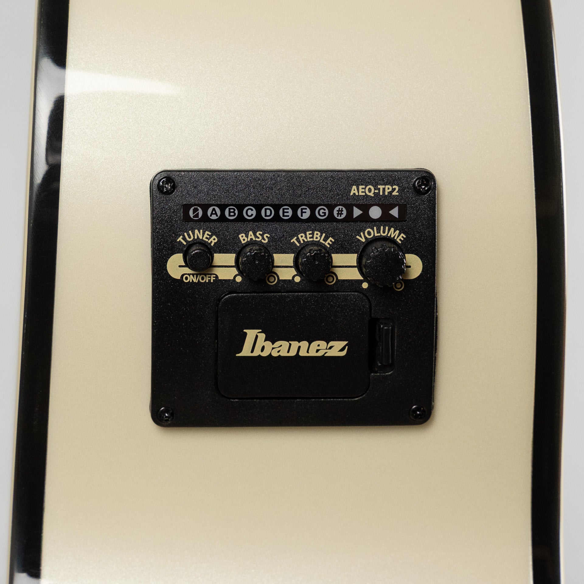 Ibanez AJ70M2E Artwood Acoustic Guitar, Pearl White High Gloss