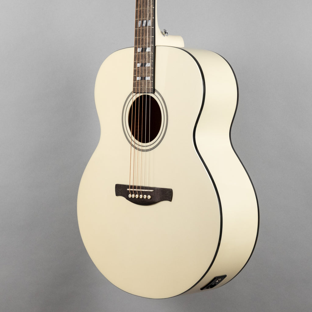 Ibanez AJ70M2E Artwood Acoustic Guitar, Pearl White High Gloss
