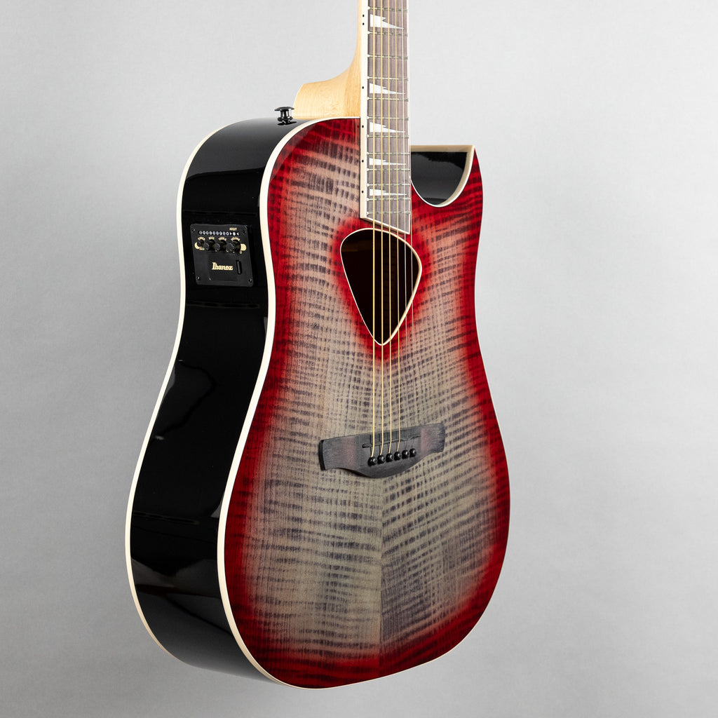 Ibanez ALT50FA Altstar Acoustic Guitar, Red Doom Burst High Gloss