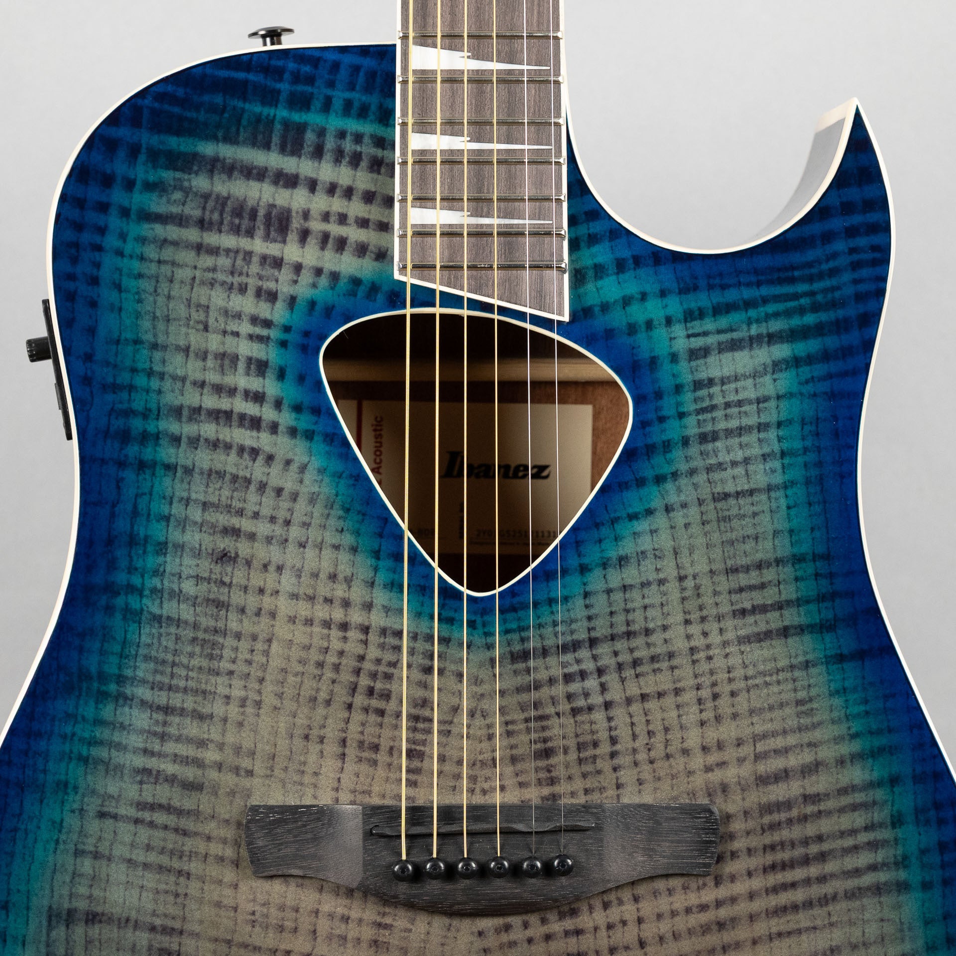 Ibanez ALT50FA Altstar Acoustic Guitar, Blue Doom Burst High Gloss