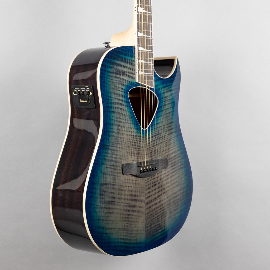 Ibanez ALT50FA Altstar Acoustic Guitar, Blue Doom Burst High Gloss