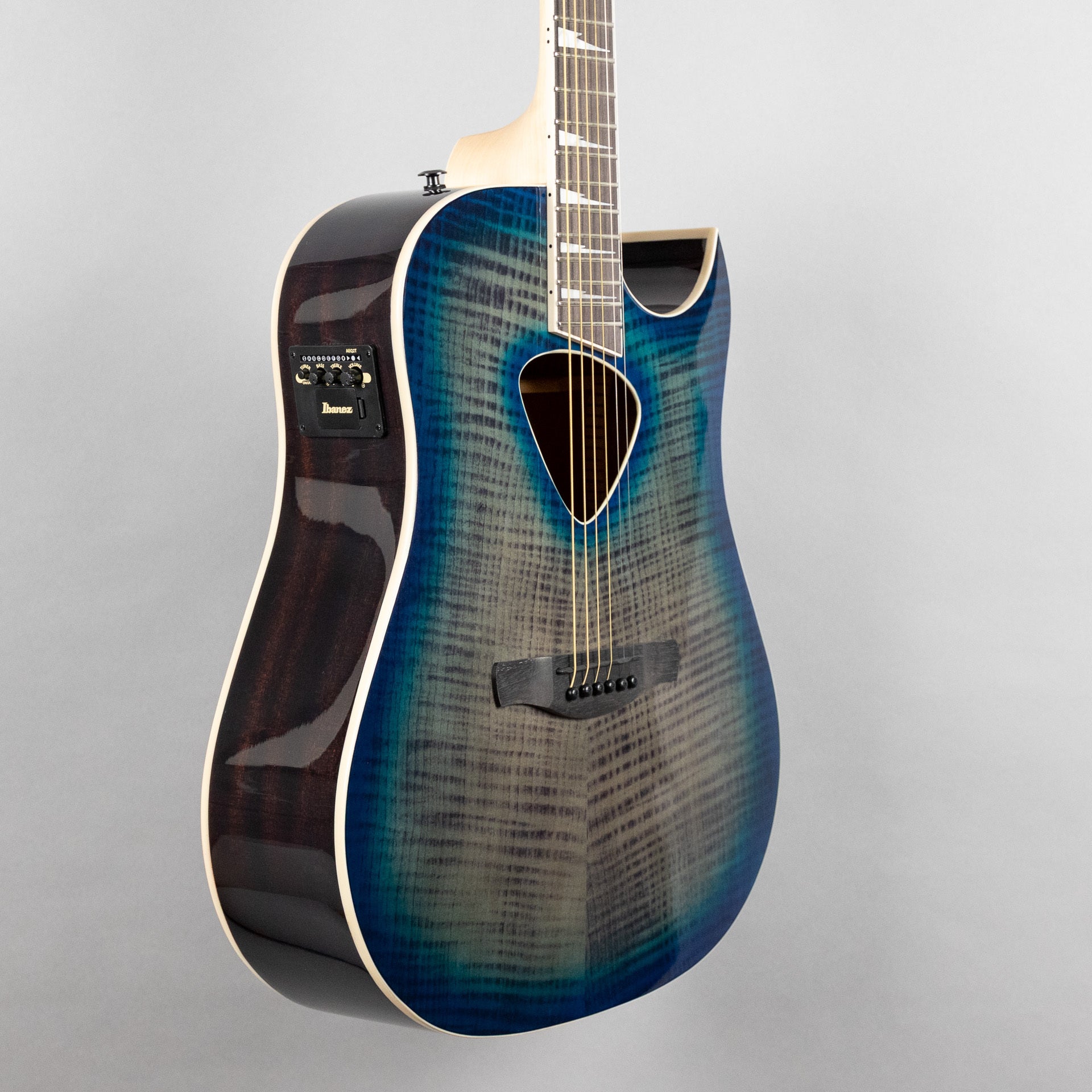 Ibanez ALT50FA Altstar Acoustic Guitar, Blue Doom Burst High Gloss