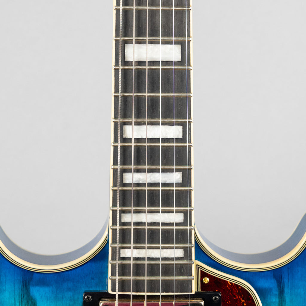 Ibanez AM93QA AM Artcore Expressionist Semi-Hollow Body Guitar, Jet Blue Burst
