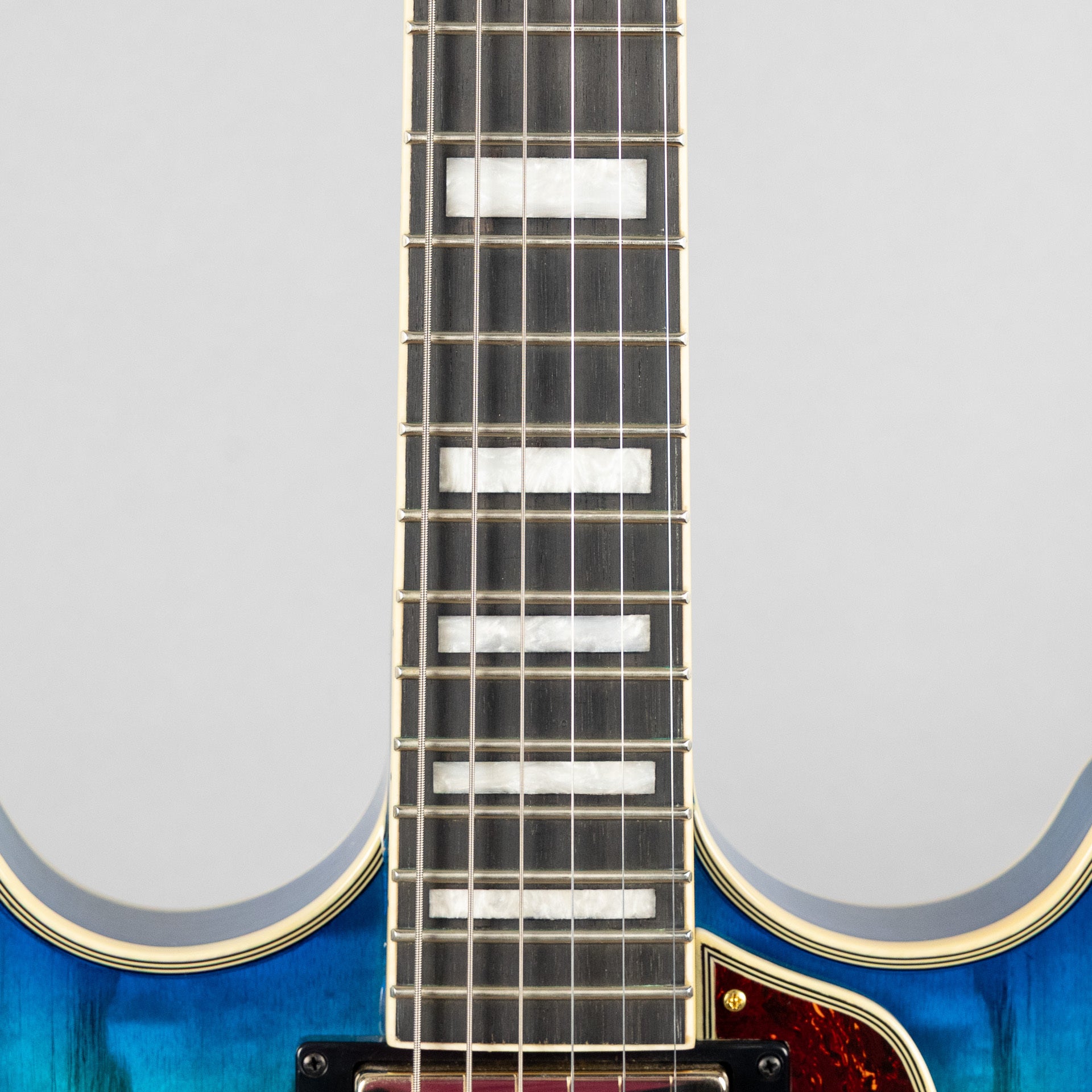 Ibanez AM93QA AM Artcore Expressionist Semi-Hollow Body Guitar, Jet Blue Burst