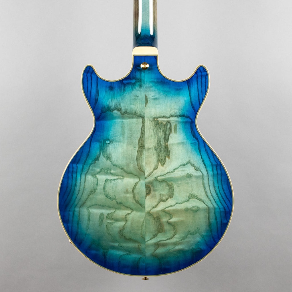 Ibanez AM93QA AM Artcore Expressionist Semi-Hollow Body Guitar, Jet Blue Burst