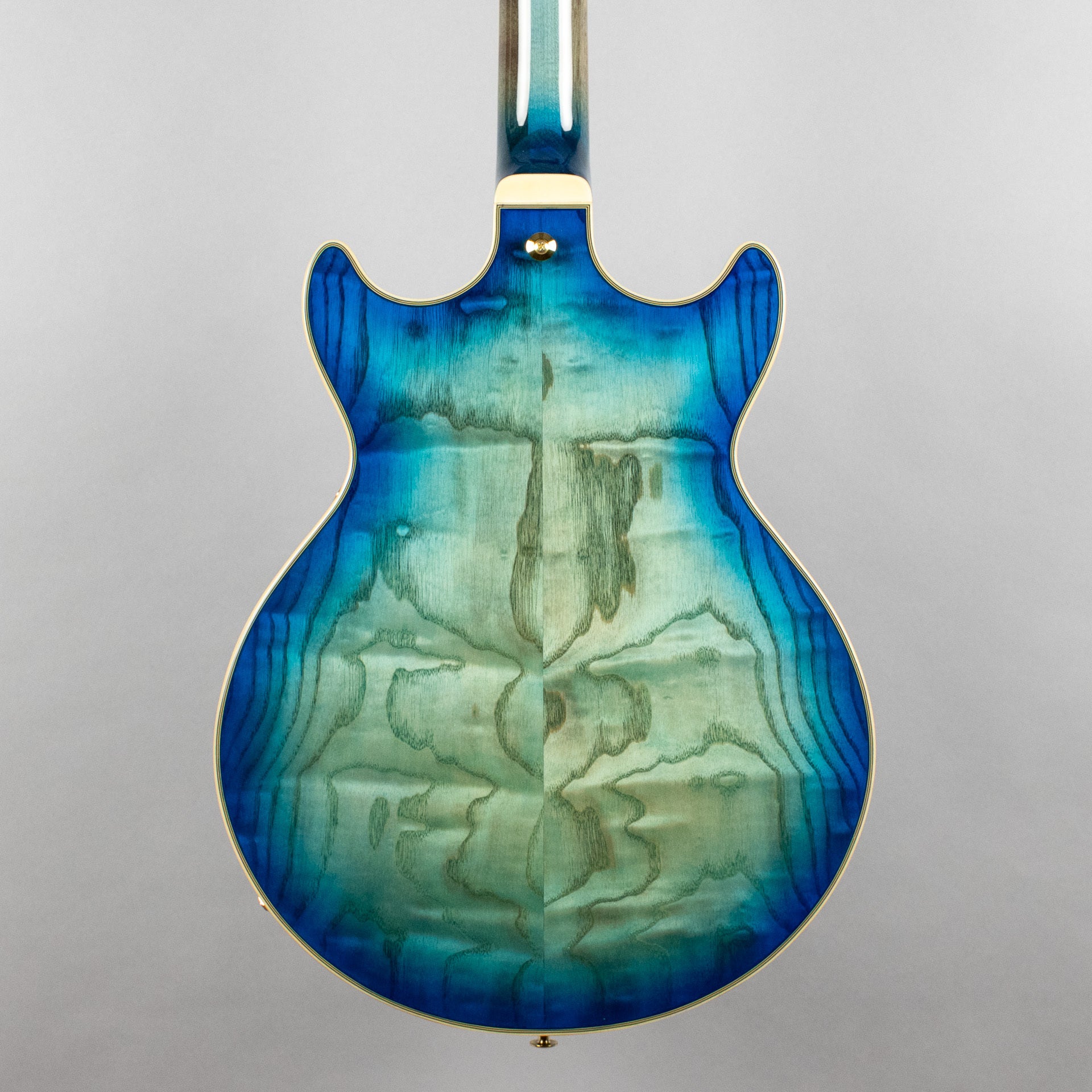 Ibanez AM93QA AM Artcore Expressionist Semi-Hollow Body Guitar, Jet Blue Burst