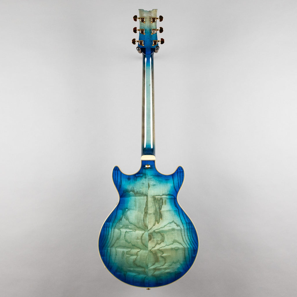 Ibanez AM93QA AM Artcore Expressionist Semi-Hollow Body Guitar, Jet Blue Burst