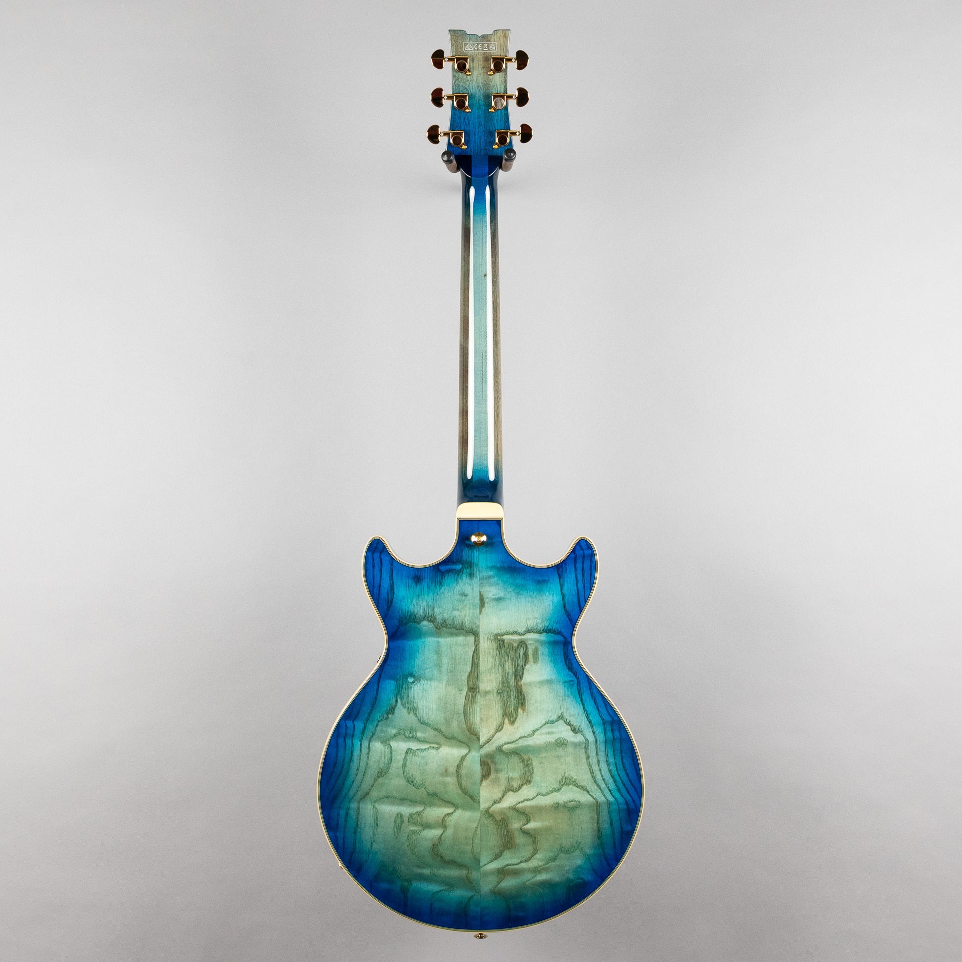 Ibanez AM93QA AM Artcore Expressionist Semi-Hollow Body Guitar, Jet Blue Burst