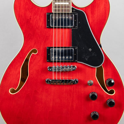 Ibanez AS73 AS Artcore Semi-Hollow Body, Transparent Cherry Red