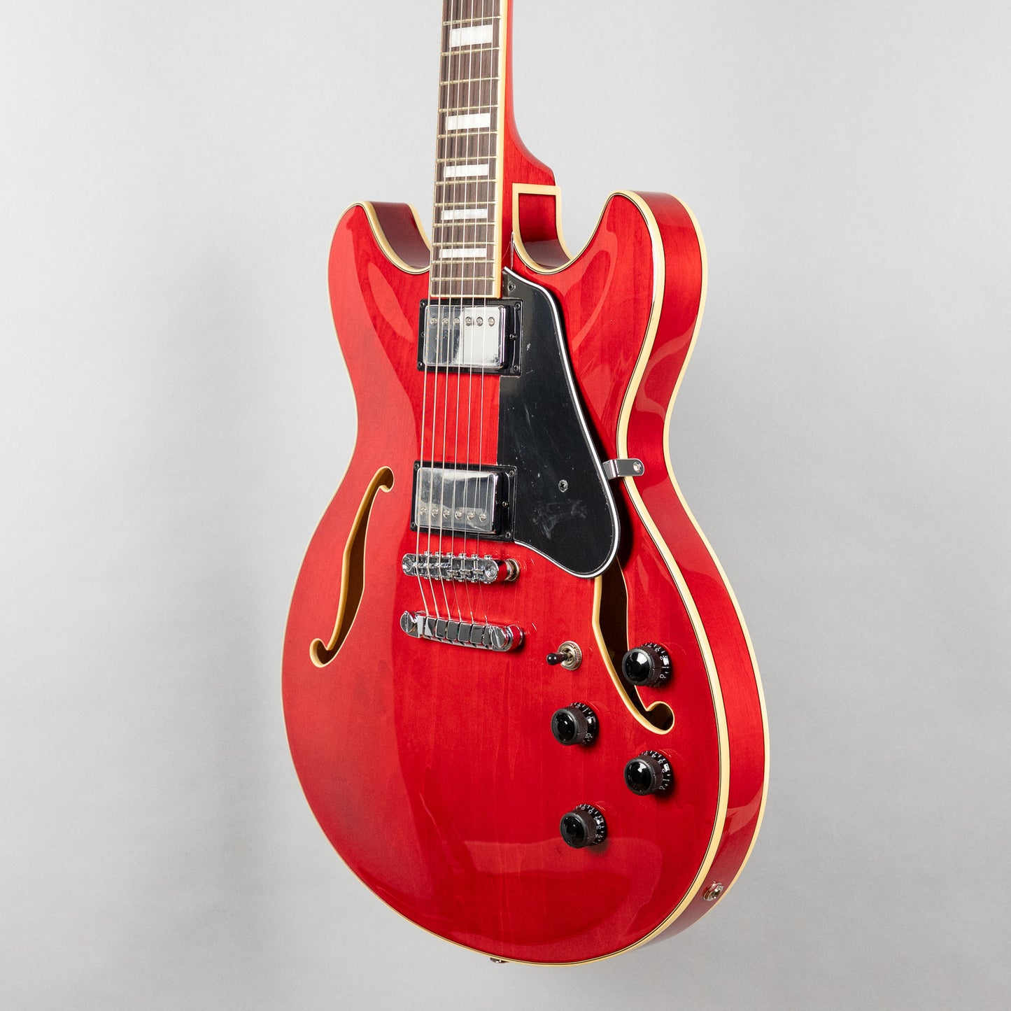 Ibanez AS73 AS Artcore Semi-Hollow Body, Transparent Cherry Red
