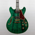 Ibanez AS93FM Artcore Expressionist Semi-Hollow Body, Transparent Moss Green