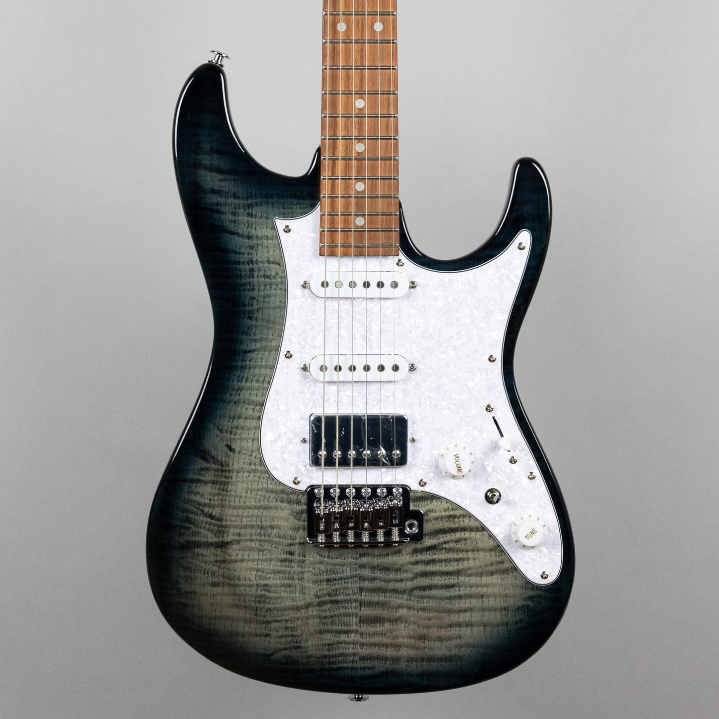 Ibanez AZ22S1F AZ Standard Electric Guitar, Transparent Black Sunburst