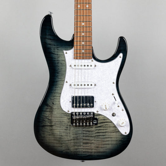 Ibanez AZ22S1F AZ Standard Electric Guitar, Transparent Black Sunburst