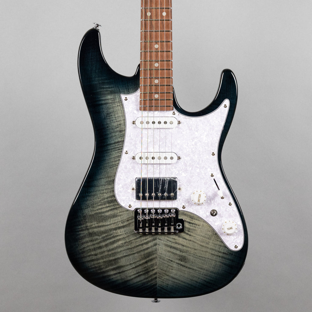 Ibanez AZ22S1F AZ Standard Electric Guitar, Transparent Black Sunburst