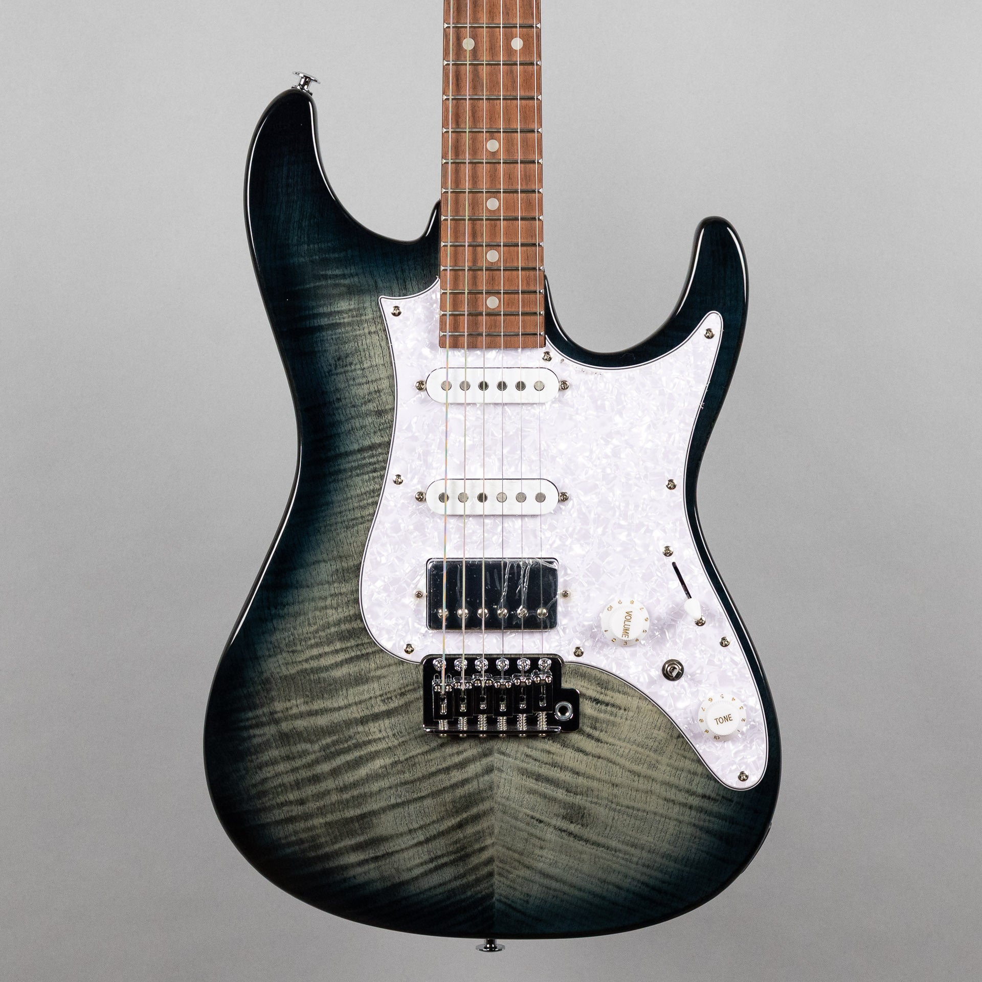 Ibanez AZ22S1F AZ Standard Electric Guitar, Transparent Black Sunburst